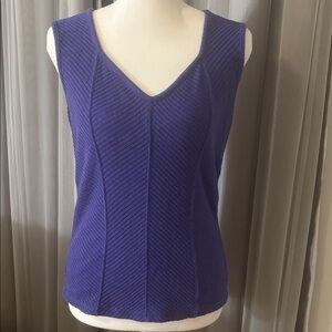 Maurices Deep Purple Ribbed Tank Top, size M
